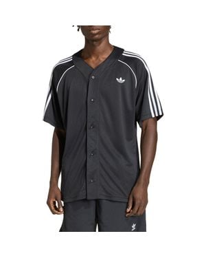adidas Adicolor Baseball Jersey - Black
