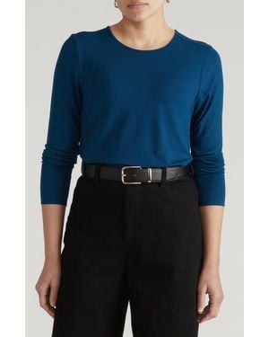 UNIVERSAL STANDARD Joan Relaxed Fit T-Shirt - Blue