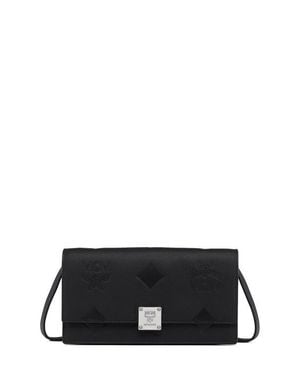 MCM Large Aren Chain Wallet - White