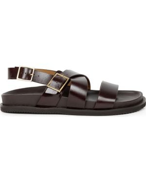 Bobbies Nori Flat Sandals - Brown