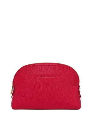 Longchamp Le Foulonné Small Dome Cosmetics Case - Red