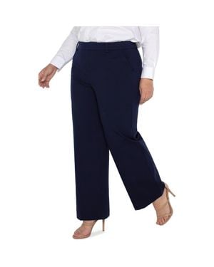 Liverpool Jeans Company Kelsey Wide Leg Knit Pants - Blue