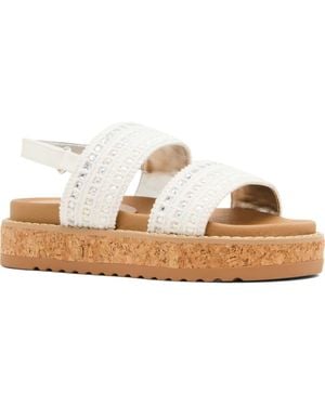Steve Madden Kids' Rissa Platform Sandal - White