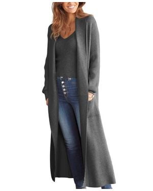 Lascana Long Knit Cardigan - Gray