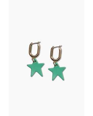Nickel & Suede Tate Earrings - Blue
