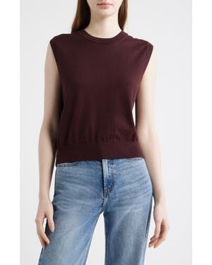 Mavi Pullover Cotton Sweater Vest - Purple
