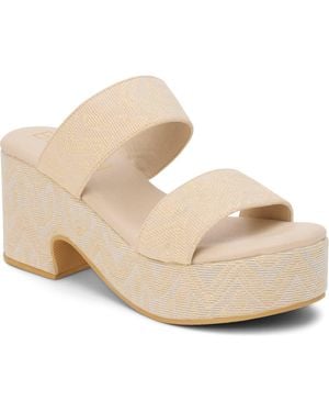 Matisse Ocean Ave Espadrille Platform Slide Sandal - Metallic