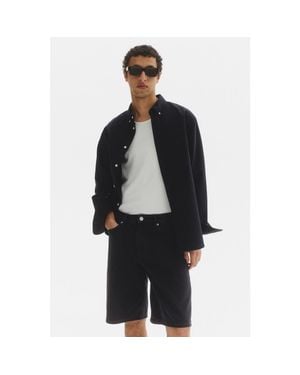H&M Relaxed Fit Denim Shorts - Black
