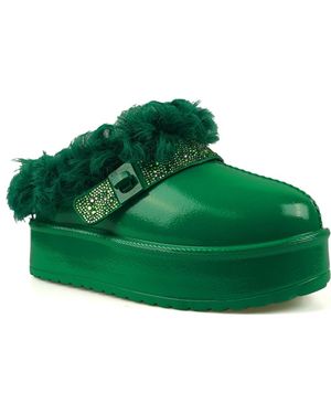 Zigi Sheridan Faux Fur Platform Slipper - Green