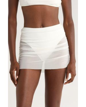 Hutch Tawnie Skirted Bikini Bottoms - White
