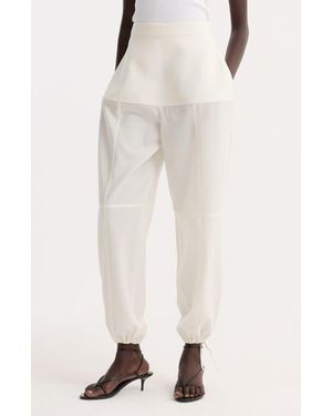 Rohe Sculptural Virgin Wool Balloon Sweatpants - White