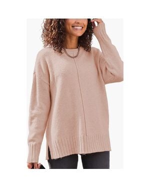 Lascana Oversized Basic Sweater - Pink