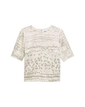 Partow Dina Textured Silk Blend Top - White