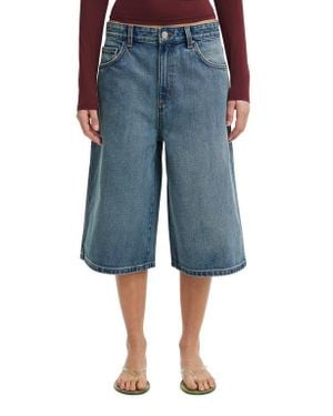 Cotton On 91 Baggy Denim Jort - Blue