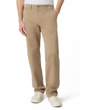 PAIGE Vincent Straight Leg Sateen Chinos - Natural