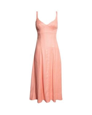 Toccin Arya Bustier Sleeveless Midi Dress - Pink