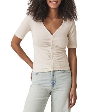 Splendid Yasmina Ruched T-Shirt - White