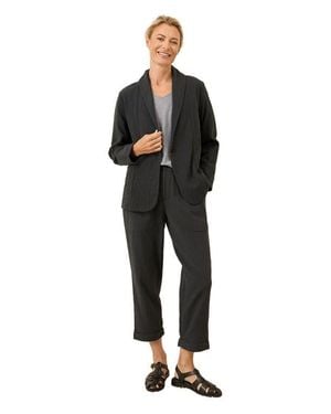 Pact Organic Cotton Coastal Double Gauze Lined Easy Jacket - Black