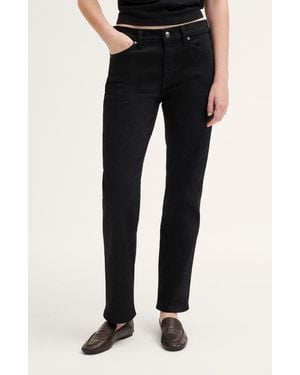Madewell The Longline Straight Leg Jeans - Black