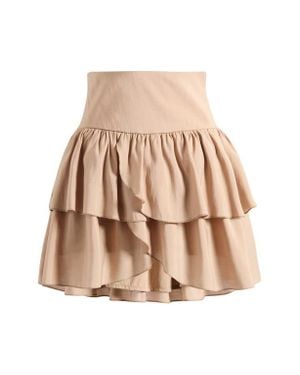 Vero Moda Clara High Waist Tiered Miniskirt - Natural