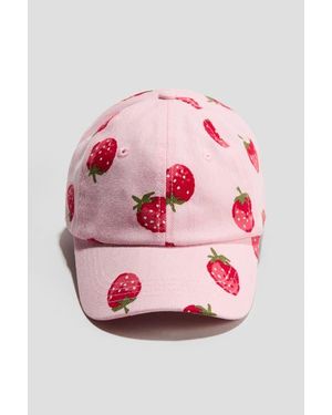 H&M Cotton Twill Cap - Pink