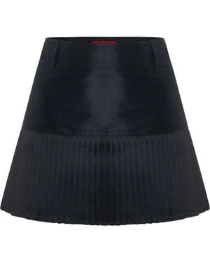 Pcfg The Party Edit Belted Pleated Mini Skirt - Blue