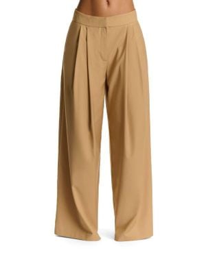 Naked Wardrobe Suiting Oversize Wide Leg Pants - Natural