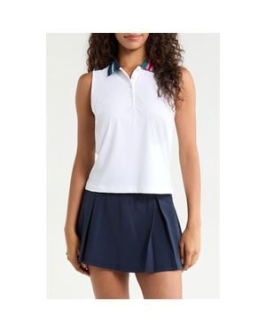 G/FORE Sleeveless Golf Polo - White