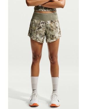 Nike Acg Dri-Fit Printed Performance Trail Shorts - Natural