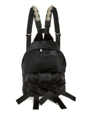 Simone Rocha Bow Front Backpack in Black | Lyst