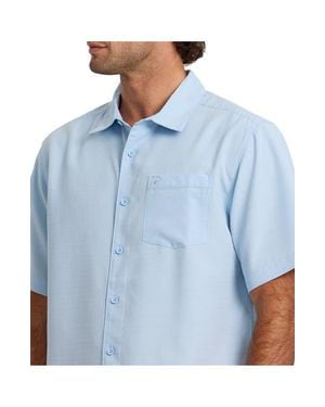 Quiksilver Centinela Short Sleeve Shirt - Blue