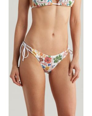 Cleonie Brook Side Tie Bikini Bottoms - Blue