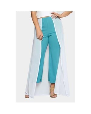 L I V D Walk Through Mesh Pants - Blue