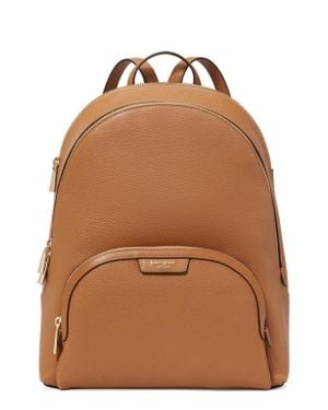 Kate Spade Large Hudson Pebble Leather Backpack - Brown