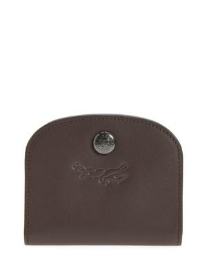 Longchamp Le Pliage Xtra Leather Flap Card Case - Brown