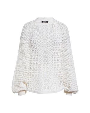 Balmain Dentelle Batwing Cardigan - White