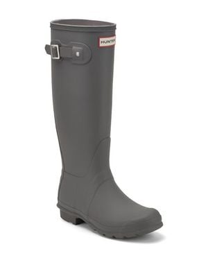 HUNTER Original Tall Waterproof Rain Boot - Gray