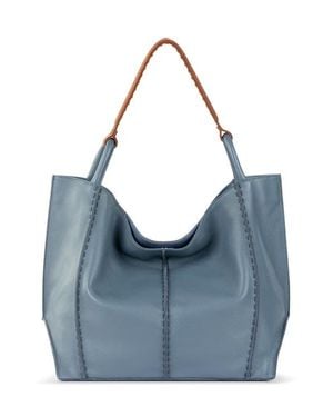 The Sak Los Feliz Large Tote Leather Bag - Blue