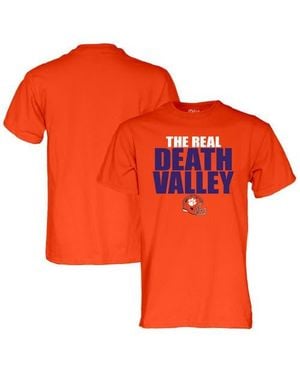 Blue 84 Clemson Tigers The Real Death Valley T-Shirt - Orange