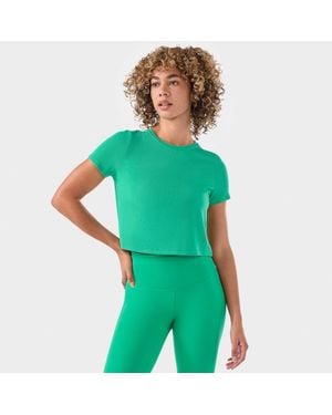 Tavi Ribbed Tee - Green