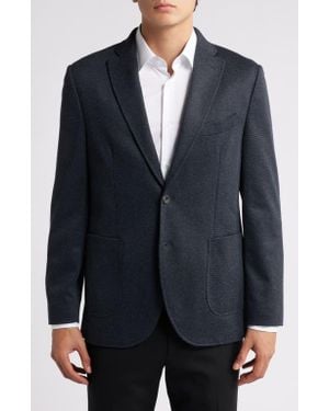 GRUNER 1949 Alfi Textured Knit Sport Coat - Blue