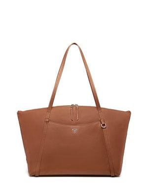 Tumi Q Leather Tote - Brown