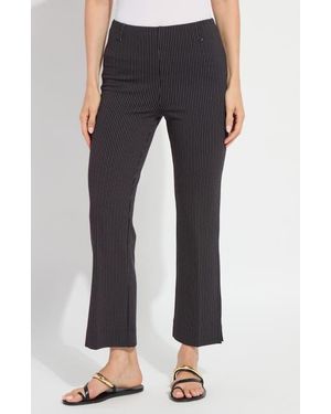 Lyssé Pinstripe Baby Boot Ankle Pants - Blue