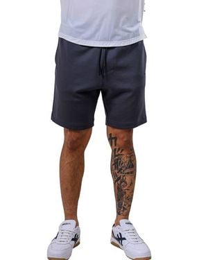 Maceoo Marthyr Elastic Waist Shorts - Blue