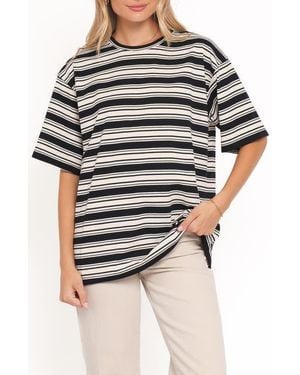 Petal & Pup Zestora Stripe T-Shirt - Black