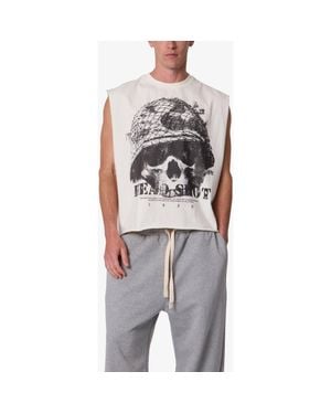 MNML Head Shot Graphic Tank - Gray