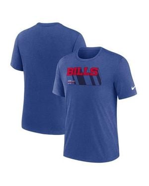 Nike Buffalo Bills Long Pass Tri-Blend T-Shirt - Blue
