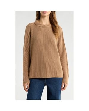 Frank & Eileen Montecito Cotton Sweater - Natural