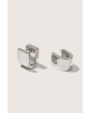 Otiumberg Sterling Chunky Square Huggies - Natural