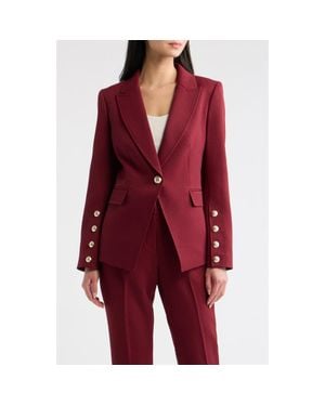 Tahari One-Button Structured Blazer